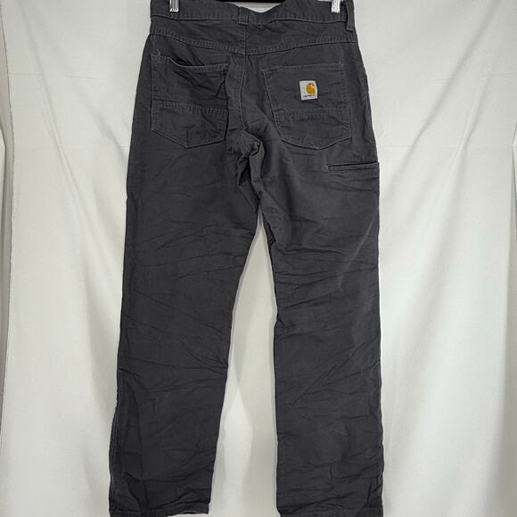 Carhartt Rugged Flex Jeans Mens 30x30 Gray Relaxed Fit Workwear Durable Denim - Picture 2 of 6